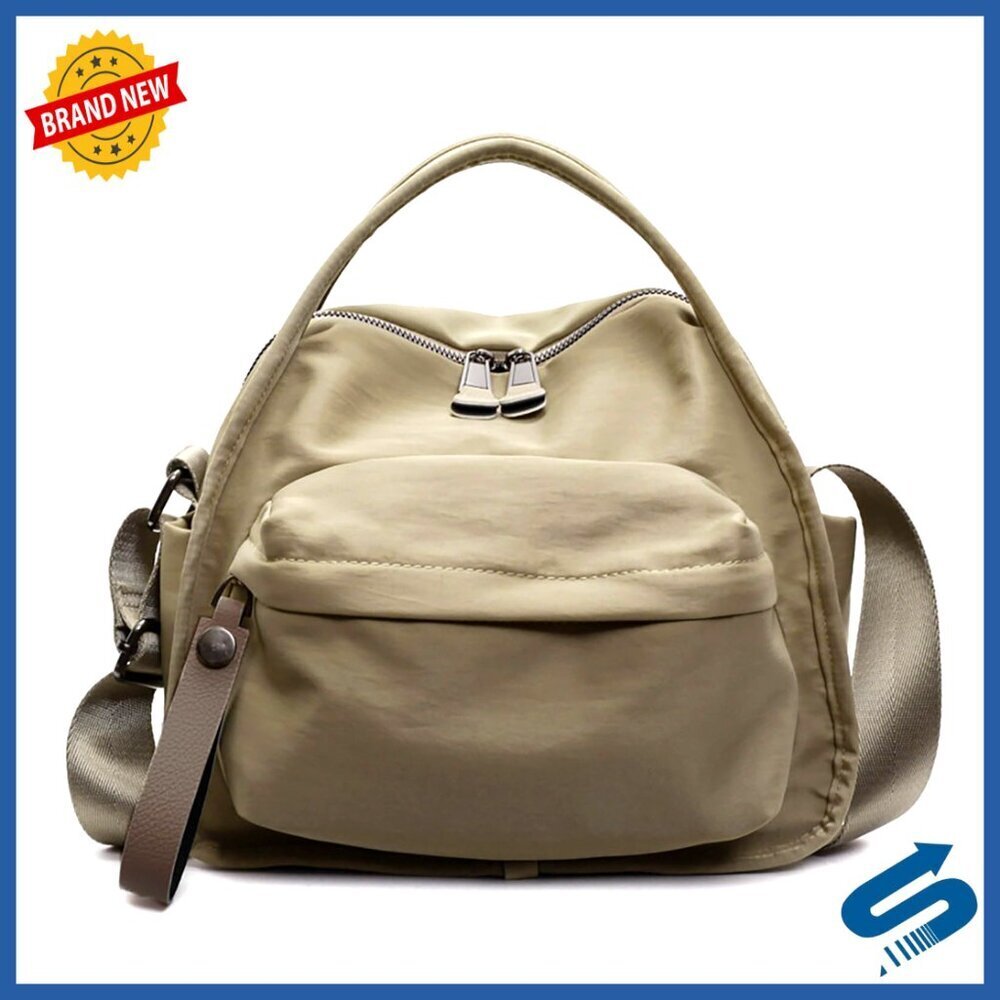 Large Capacity Nylon Crossbody Bag Lightweight Casual Top-Handle Purse